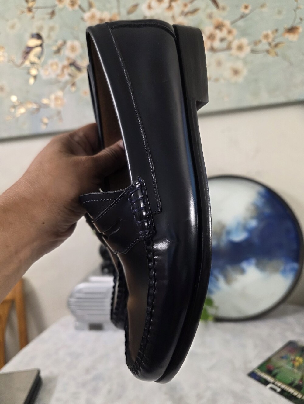 G.H.Bass Weejuns Originals Whitney Leather Loafer Dark Blue Size 10M - Picture 7 of 9